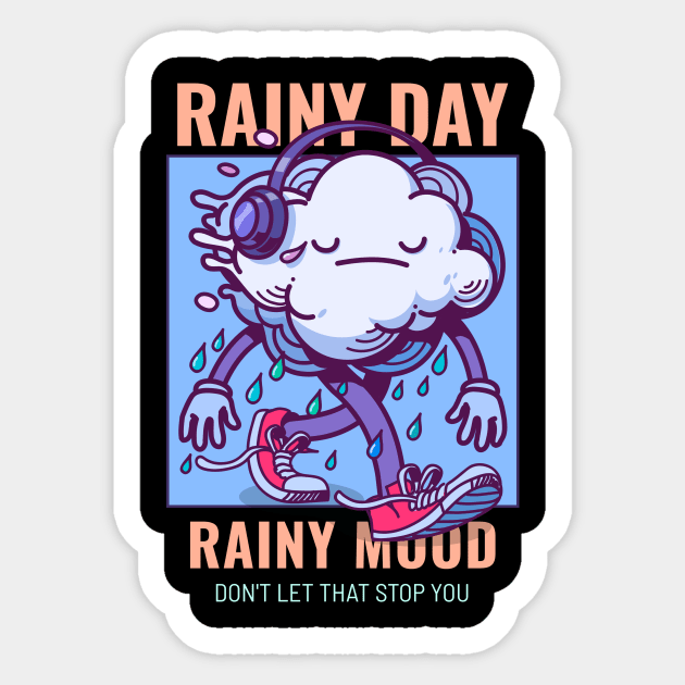 Rainy Day Rainy Mod / Cloud / Rain / Fall Sticker by Redboy